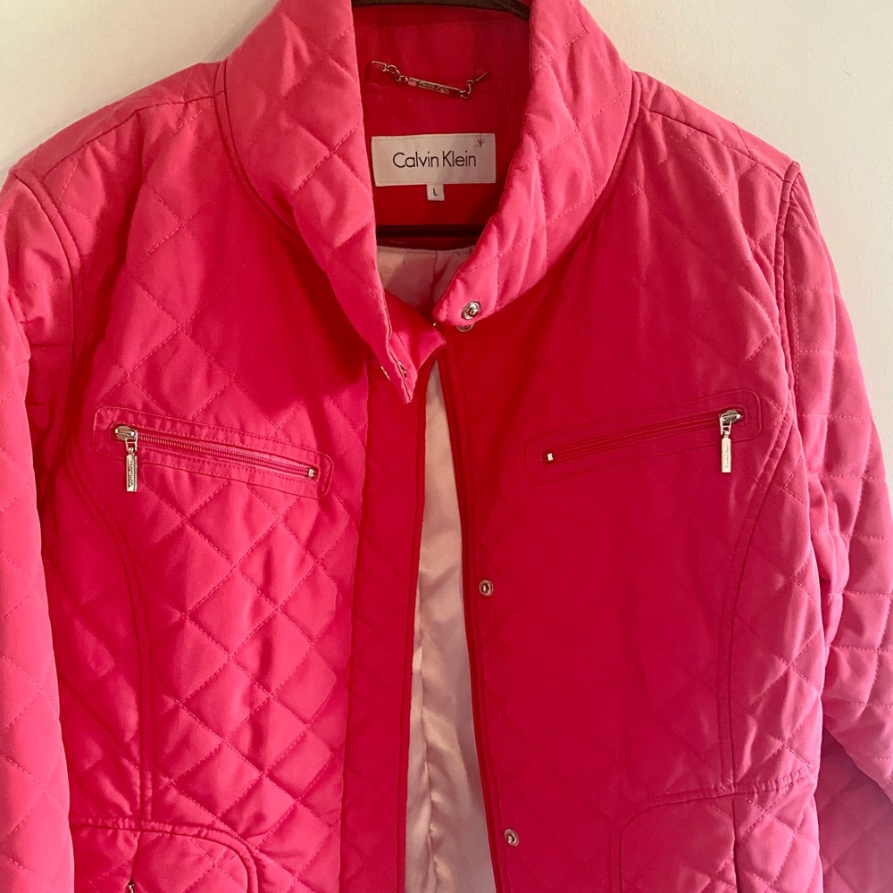 Calvin Klein Pink Quilted Jacket